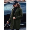 DÁMSKÝ TMAVĚ ZELENÝ OVERSIZE KABÁT LINNORE (Velikost ONE SIZE)