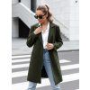 DÁMSKÝ TMAVĚ ZELENÝ OVERSIZE KABÁT LINNORE (Velikost ONE SIZE)