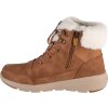 HNĚDÉ DÁMSKÉ ZIMNÍ KOTNÍKOVÉ BOTY SKECHERS ON-THE-GO GLACIAL ULTRA - COZYLY (Velikost 36)