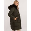 DÁMSKÁ TMAVĚ ZELENÁ ZIMNÍ PROŠÍVANÁ BUNDA (Velikost S)