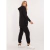 DÁMSKÁ ČERNÁ TEPLÁKOVÁ SOUPRAVA S OVERSIZE MIKINOU A TOPEM (Velikost ONE SIZE)