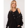 DÁMSKÁ ČERNÁ TEPLÁKOVÁ SOUPRAVA S OVERSIZE MIKINOU A TOPEM (Velikost ONE SIZE)