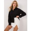 ČERNÁ DÁMSKÁ MANŠESTROVÁ OVERSIZE KOŠILE (Velikost XS)