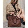 MARCO MAZZINI HNĚDÁ PLETENÁ SHOPPER BAG (Velikost ONE SIZE)