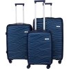 TMAVĚ MODRÁ 3DÍLNÁ SADA KUFRŮ PETERSON (Velikost sada kufrů)