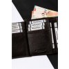 TMAVĚ HNĚDÁ ELEGANTNÍ PÁNSKÁ PENĚŽENKA ROVICKY L234 (Velikost ONE SIZE)