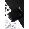 ČERNÁ PÁNSKÁ KOŽENÁ PENĚŽENKA S RFID OCHRANOU ROVICKY L229 (Velikost ONE SIZE)
