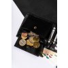 ČERNÁ PÁNSKÁ KOŽENÁ PENĚŽENKA S RFID OCHRANOU ROVICKY L228 (Velikost ONE SIZE)