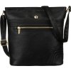 ČERNÁ DÁMSKÁ PROSTORNÁ CROSSBODY KABELKA ROVICKY (Velikost ONE SIZE)