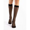 (VEL. ONE SIZE) PRUHOVANÉ PODKOLENKY FIORE G 2144 LINEA 15 DEN (Velikost ONE SIZE, Barva černá)
