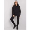 (VEL. L/XL) ČERNÁ DÁMSKÁ TEPLÁKOVÁ SOUPRAVA (Velikost L/XL)