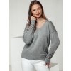 SVĚTLE ŠEDÝ DÁMSKÝ SVETR SOFTARE (Velikost ONE SIZE)