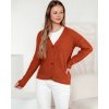 CIHLOVÝ DÁMSKÝ SVETR NA KNOFLÍKY CHICLINE (Velikost ONE SIZE)
