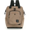 HIMAWARI SVĚTLE HNĚDÝ DÁMSKÝ CESTOVNÍ BATOH S KAPSOU NA PŘENOSNÉ ZAŘÍZENÍ (Velikost ONE SIZE)