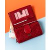ROVICKY ČERVENÁ DÁMSKÁ PENĚŽENKA S GEOMETRICKÝM VZOREM V315 (Velikost ONE SIZE)