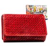 ROVICKY ČERVENÁ DÁMSKÁ PENĚŽENKA S GEOMETRICKÝM VZOREM V315 (Velikost ONE SIZE)