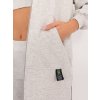 SVĚTLE ŠEDÁ DÁMSKÁ TŘÍDÍLNÁ SOUPRAVA S MIKINOU NA ZIP (Velikost ONE SIZE)
