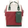 HIMAWARI SMETANOVĚ-VÍNOVÝ DÁMSKÝ BATOH S PRAKTICKÝM POUZDREM (Velikost ONE SIZE)