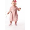 DÍVČÍ BROSKVOVÉ ELEGANTNÍ ŠATY ROYAL PEARL (Velikost dítě 1 140/146)