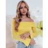 ŽLUTÝ DÁMSKÝ SVETR S ODHALENÝMI RAMENY SHOWIT (Velikost ONE SIZE)