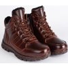 HNĚDÉ ZIMNÍ PÁNSKÉ ZATEPLENÉ BOTY (Velikost 40)