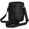 PETERSON ČERNÁ PÁNSKÁ KOŽENÁ TAŠKA PŘES RAMENO (Velikost ONE SIZE)