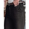 ČERNÉ DÁMSKÉ SLIM FIT KALHOTY S VYSOKÝM PASEM (Velikost M)