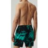 PÁNSKÉ VZOROVANÉ PLAVECKÉ ŠORTKY ATLANTIC (Velikost L, Barva modro-černá)