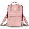 HIMAWARI RŮŽOVO-ŠEDÝ PROSTORNÝ MĚSTSKÝ BATOH (Velikost ONE SIZE)