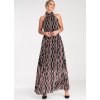 DÁMSKÉ VZOROVANÉ MAXI ŠATY S ODHALENÝMI RAMENY (Velikost ONE SIZE)