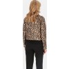 KRÁTKÁ DÁMSKÁ PŘECHODOVÁ BUNDA S LEOPARDÍM VZOREM (Velikost S)