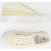 SVĚTLE ŽLUTÉ DÁMSKÉ ŠNĚROVACÍ TENISKY NA HRUBÉ PODRÁŽCE (Velikost 36)