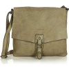 MARCO MAZZINI KOŽENÁ CROSSBODY KABELKA - BÉŽOVÁ (Velikost ONE SIZE)