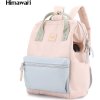 PUDROVĚ-MODRÝ PROSTORNÝ BATOH NA NOTEBOOK HIMAWARI S USB PORTEM (Velikost ONE SIZE)
