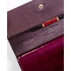 PETERSON TMAVĚ FIALOVÁ LESKLÁ DÁMSKÁ KOŽENÁ PENĚŽENKA Y626 (Velikost ONE SIZE)