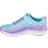 MODRO-FIALOVÉ DĚTSKÉ TŘPYTIVÉ TENISKY SKECHERS GO-RUN ACCELERATE - GLITTER S (Velikost 30)