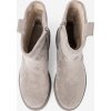 POHODLNÉ DÁMSKÉ ŠEDÉ KOTNÍKOVÉ BOTY NA HRUBÉ PODRÁŽCE (Velikost 36)