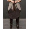 MARCO MAZZINI TMAVĚ HNĚDÁ KOŽENÁ HOBO KABELKA (Velikost ONE SIZE)