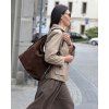 MAZZINI TMAVĚ HNĚDÁ SHOPPER KABELKA (Velikost ONE SIZE)