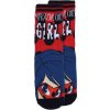 ČERVENO-ČERNÉ DÍVČÍ PONOŽKY S POTISKEM MIRACULOUS - LADYBUG (Velikost 23/26)