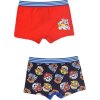 SADA CHLAPECKÝCH BOXEREK - PAW PATROL - ČERVENO-TMAVĚ MODRÁ (Velikost 116/128)
