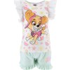 BÍLO-ZELENÝ LETNÍ DÍVČÍ SET PAW PATROL - SKYE (Velikost 98)