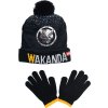 CHLAPECKÝ SET ČEPICE A RUKAVIC - BLACK PANTHER (Velikost 52)