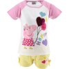 BÍLO-ŽLUTÝ DÍVČÍ LETNÍ SET PEPPA PIG (Velikost 98)