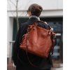 MARCO MAZZINI CAMEL KOŽENÁ SHOPPER KABELKA (Velikost ONE SIZE)