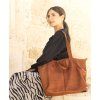 MARCO MAZZINI CAMEL SHOPPER KOŽENÁ KABELKA (Velikost ONE SIZE)
