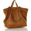 MARCO MAZZINI CAMEL SHOPPER KOŽENÁ KABELKA (Velikost ONE SIZE)