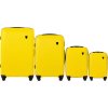 ŽLUTÁ SADA ČTYŘ CESTOVNÍCH KUFRŮ (Velikost ONE SIZE)