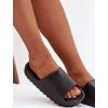 ČERNÉ DÁMSKÉ PANTOFLE NA PLATFORMĚ OLYRIA (Velikost 38)