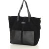 VELKÁ ČERNÁ SEMIŠOVÁ SHOPPER KABELKA MARCO MAZZINI (Velikost ONE SIZE)
